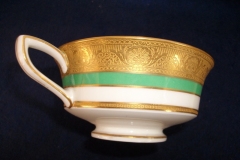 ROYAL WORCESTER 3353 GREEN- SOUP BOWL  &  SAUCER    .....   https://www.jaapiesfinechinastore.com