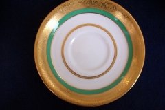 ROYAL WORCESTER 3353 GREEN- SOUP BOWL  &  SAUCER    .....   http://jaapiesfinechinastore.com