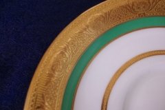 ROYAL WORCESTER 3353 GREEN- SOUP BOWL  &  SAUCER    .....   http://jaapiesfinechinastore.com