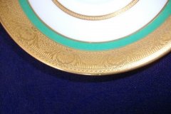 ROYAL WORCESTER 3353 GREEN- SOUP BOWL  &  SAUCER    .....   http://jaapiesfinechinastore.com