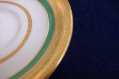 ROYAL WORCESTER 3353 GREEN- SOUP BOWL  &  SAUCER    .....   http://jaapiesfinechinastore.com