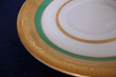 ROYAL WORCESTER 3353 GREEN- SOUP BOWL  &  SAUCER    .....   http://jaapiesfinechinastore.com