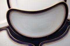 ROYAL WORCESTER COBALT 3898- CRESCENT SALAD PLATE  .....  http://jaapiesfinechinastore.com