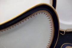 ROYAL WORCESTER COBALT 3898- CRESCENT SALAD PLATE  .....  http://jaapiesfinechinastore.com