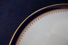 ROYAL WORCESTER COBALT 3898- CRESCENT SALAD PLATE  .....  http://jaapiesfinechinastore.com