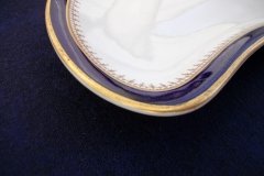 ROYAL WORCESTER COBALT 3898- CRESCENT SALAD PLATE  .....  http://jaapiesfinechinastore.com