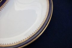 ROYAL WORCESTER COBALT 3898- CRESCENT SALAD PLATE  .....  http://jaapiesfinechinastore.com