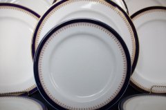 ROYAL WORCESTER COBALT 5786- SALAD PLATE  8"  .....  http://jaapiesfinechinastore.com