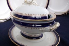ROYAL WORCESTER COBALT 5786- SAUCE TUREEN #2  .....  http://jaapiesfinechinastore.com