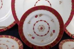 ROYAL WORCESTER GEORGIAN RED-  BREAD & BUTTER PLATE   .....  http://jaapiesfinechinastore.com