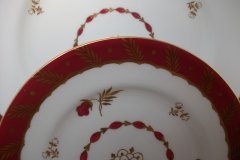 ROYAL WORCESTER GEORGIAN RED-  BREAD & BUTTER PLATE   .....  http://jaapiesfinechinastore.com