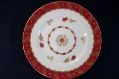 ROYAL WORCESTER GEORGIAN RED-  BREAD & BUTTER PLATE   .....  http://jaapiesfinechinastore.com