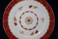 ROYAL WORCESTER GEORGIAN RED-  BREAD & BUTTER PLATE   .....  http://jaapiesfinechinastore.com