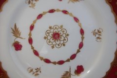 ROYAL WORCESTER GEORGIAN RED-  BREAD & BUTTER PLATE   .....  http://jaapiesfinechinastore.com