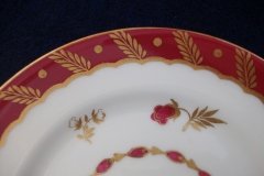 ROYAL WORCESTER GEORGIAN RED-  BREAD & BUTTER PLATE   .....  http://jaapiesfinechinastore.com