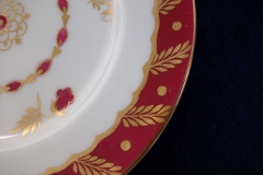 ROYAL WORCESTER GEORGIAN RED-  BREAD & BUTTER PLATE   .....  https://www.jaapiesfinechinastore.com