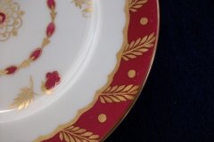 ROYAL WORCESTER GEORGIAN RED-  BREAD & BUTTER PLATE   .....  http://jaapiesfinechinastore.com
