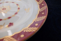 ROYAL WORCESTER GEORGIAN RED-  BREAD & BUTTER PLATE   .....  https://www.jaapiesfinechinastore.com