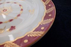 ROYAL WORCESTER GEORGIAN RED-  BREAD & BUTTER PLATE   .....  http://jaapiesfinechinastore.com