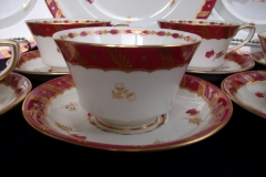 ROYAL WORCESTER GEORGIAN RED- CUP & SAUCER   .....  https://www.jaapiesfinechinastore.com