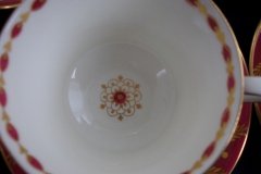 ROYAL WORCESTER GEORGIAN RED- CUP & SAUCER   .....  http://jaapiesfinechinastore.com