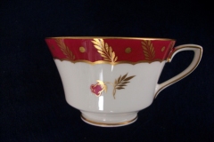 ROYAL WORCESTER GEORGIAN RED- CUP & SAUCER   .....  https://www.jaapiesfinechinastore.com