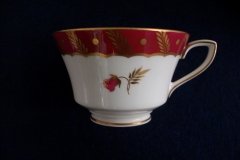 ROYAL WORCESTER GEORGIAN RED- CUP & SAUCER   .....  http://jaapiesfinechinastore.com