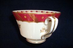 ROYAL WORCESTER GEORGIAN RED- CUP & SAUCER   .....  http://jaapiesfinechinastore.com