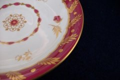 ROYAL WORCESTER GEORGIAN RED- CUP & SAUCER   .....  http://jaapiesfinechinastore.com