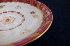 ROYAL WORCESTER GEORGIAN RED- CUP & SAUCER   .....  http://jaapiesfinechinastore.com