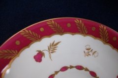 ROYAL WORCESTER GEORGIAN RED- CUP & SAUCER   .....  http://jaapiesfinechinastore.com