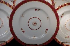 ROYAL WORCESTER GEORGIAN RED- DINNER  PLATE   .....  http://jaapiesfinechinastore.com