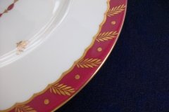 ROYAL WORCESTER GEORGIAN RED- DINNER  PLATE   .....  http://jaapiesfinechinastore.com