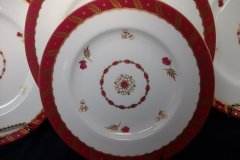 ROYAL WORCESTER GEORGIAN RED- SALAD  PLATE   .....  http://jaapiesfinechinastore.com