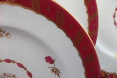 ROYAL WORCESTER GEORGIAN RED- SALAD  PLATE   .....  http://jaapiesfinechinastore.com
