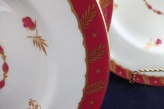 ROYAL WORCESTER GEORGIAN RED- SALAD  PLATE   .....  http://jaapiesfinechinastore.com