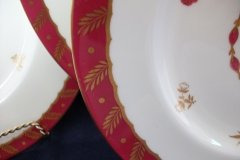 ROYAL WORCESTER GEORGIAN RED- SALAD  PLATE   .....  http://jaapiesfinechinastore.com