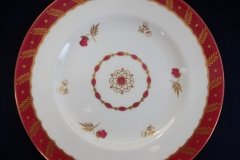 ROYAL WORCESTER GEORGIAN RED- SALAD  PLATE   .....  http://jaapiesfinechinastore.com