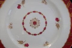 ROYAL WORCESTER GEORGIAN RED- SALAD  PLATE   .....  http://jaapiesfinechinastore.com