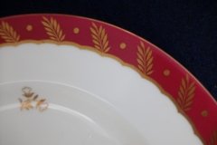 ROYAL WORCESTER GEORGIAN RED- SALAD  PLATE   .....  http://jaapiesfinechinastore.com