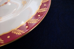 ROYAL WORCESTER GEORGIAN RED- SALAD  PLATE   .....  https://www.jaapiesfinechinastore.com