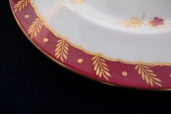 ROYAL WORCESTER GEORGIAN RED- SALAD  PLATE   .....  http://jaapiesfinechinastore.com