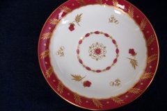 ROYAL WORCESTER GEORGIAN RED- SOUP BOWL & SAUCER   .....  http://jaapiesfinechinastore.com