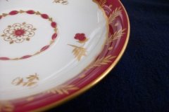 ROYAL WORCESTER GEORGIAN RED- SOUP BOWL & SAUCER   .....  http://jaapiesfinechinastore.com