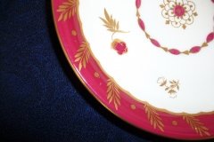 ROYAL WORCESTER GEORGIAN RED- SOUP BOWL & SAUCER   .....  http://jaapiesfinechinastore.com