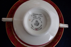 ROYAL WORCESTER GEORGIAN RED- SOUP BOWL & SAUCER   .....  https://www.jaapiesfinechinastore.com