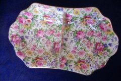 ROYAL WINTON SUMMERTIME- 2 PART RELISH DISH (STAFFORD)  ..... http://jaapiesfinechinastore.com