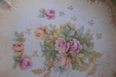 RS PRUSSIA VIERSA ROSES/COBALT- FOOTED BOWL #1   .....   http://jaapiesfinechinastore.com