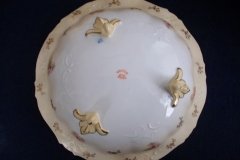 RS PRUSSIA VIERSA ROSES/COBALT- FOOTED BOWL #1   .....   http://jaapiesfinechinastore.com