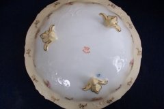 RS PRUSSIA VIERSA ROSES/COBALT- FOOTED BOWL #1   .....   http://jaapiesfinechinastore.com
